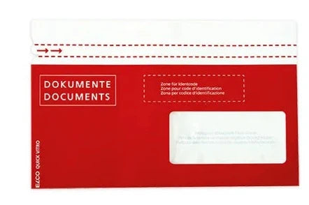 ELCO Porte-documents C5/6 79123.80 rouge, fenêt. dr. 20 pcs.