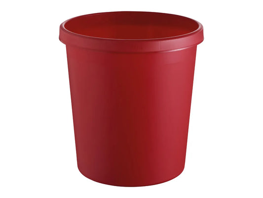 HELIT Corbeille à papier H6105825 rouge 18lt