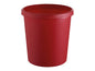 HELIT Corbeille à papier H6105825 rouge 18lt
