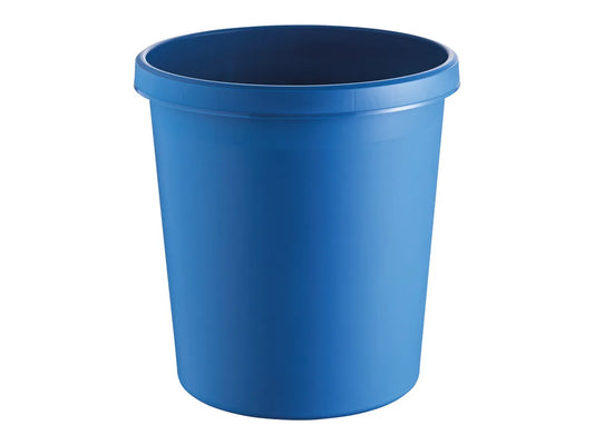 HELIT Corbeille à papier H6105834 bleu 18lt