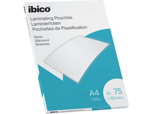 IBICO Pochettes à plastifier A4 627316 brillant, 75my 100 pcs.