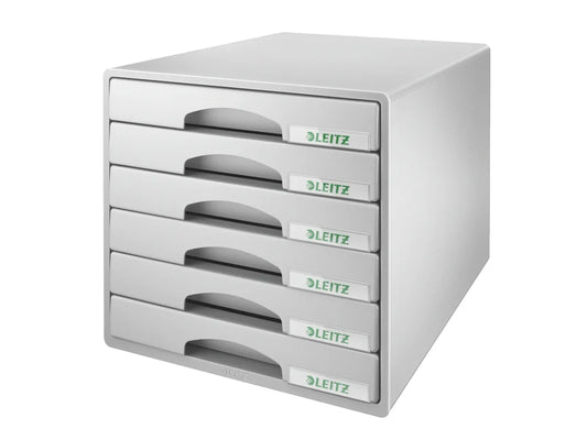 LEITZ Set tiroirs Plus gris 52120085 6 comp.