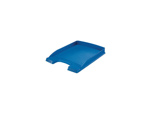 LEITZ Corbeille Courrier Plus A4 52370035 bleu