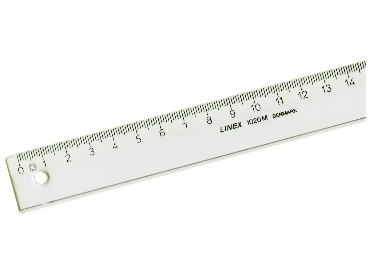 LINEX Règle école 15cm 1015M transparent