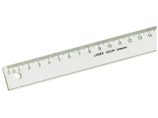 LINEX Règle école 15cm 1015M transparent