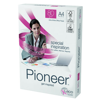 Papier Pioneer, office paper, superblanc, 80 g/m2,  A4