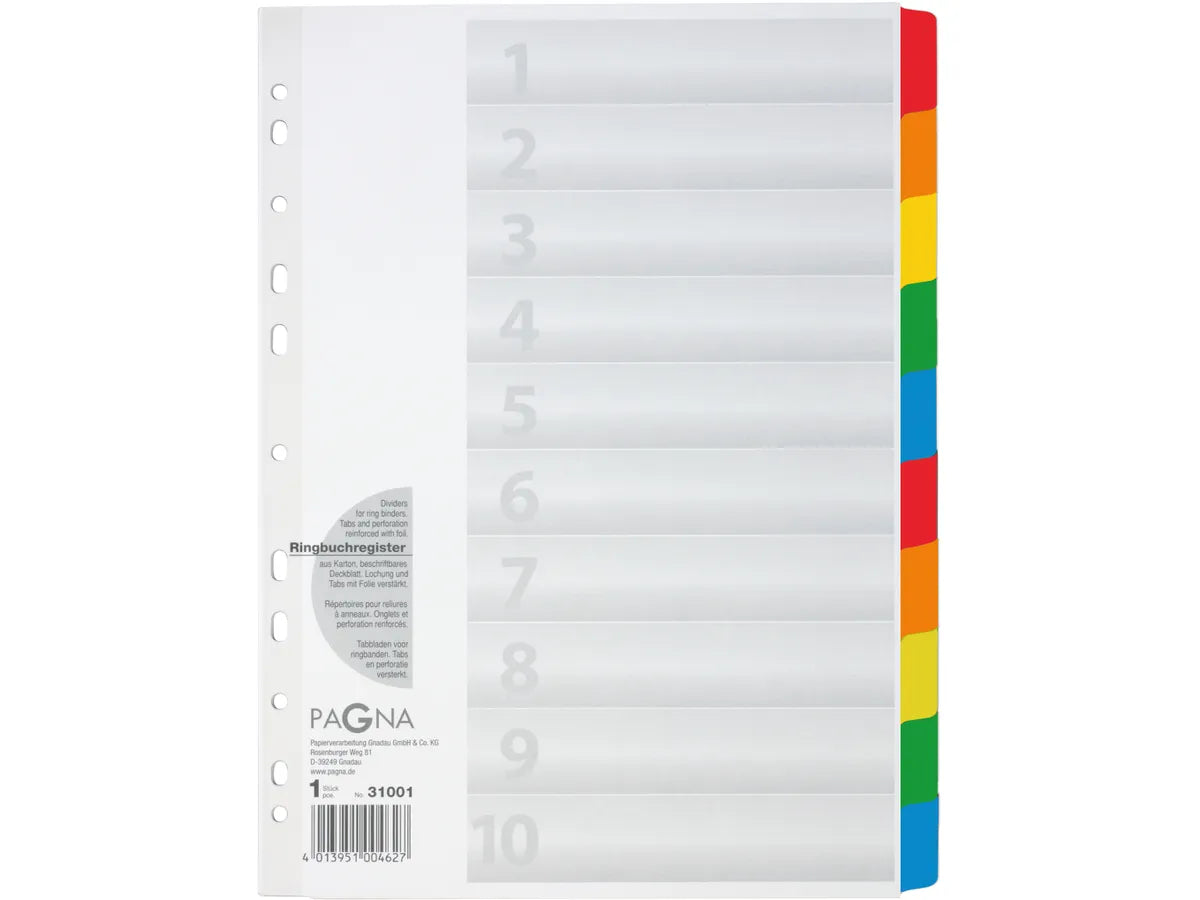 PAGNA Répertoires Karton A4 31001-08 blanc 10 pcs.