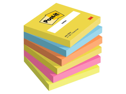 POST-IT Energy 76x76mm 654-TFEN0 6-couleurs ass./6x100 feuilles
