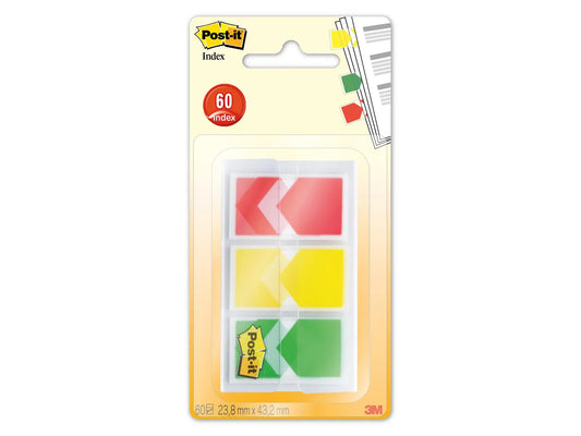 POST-IT Index Priorisation 23,8x43,2mm 682ARRRYG rouge, jaune, vert 60 Index