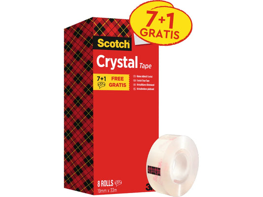 SCOTCH Crystal Clear 600 19mmx33m 6-1933R8 transparent 8 pcs.