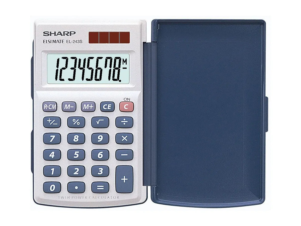 SHARP Calculatrice 243S 8 chiffres