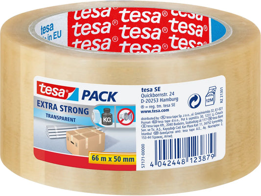 TESA Ruban d'emballage 50mmx66m 571710000 transparent