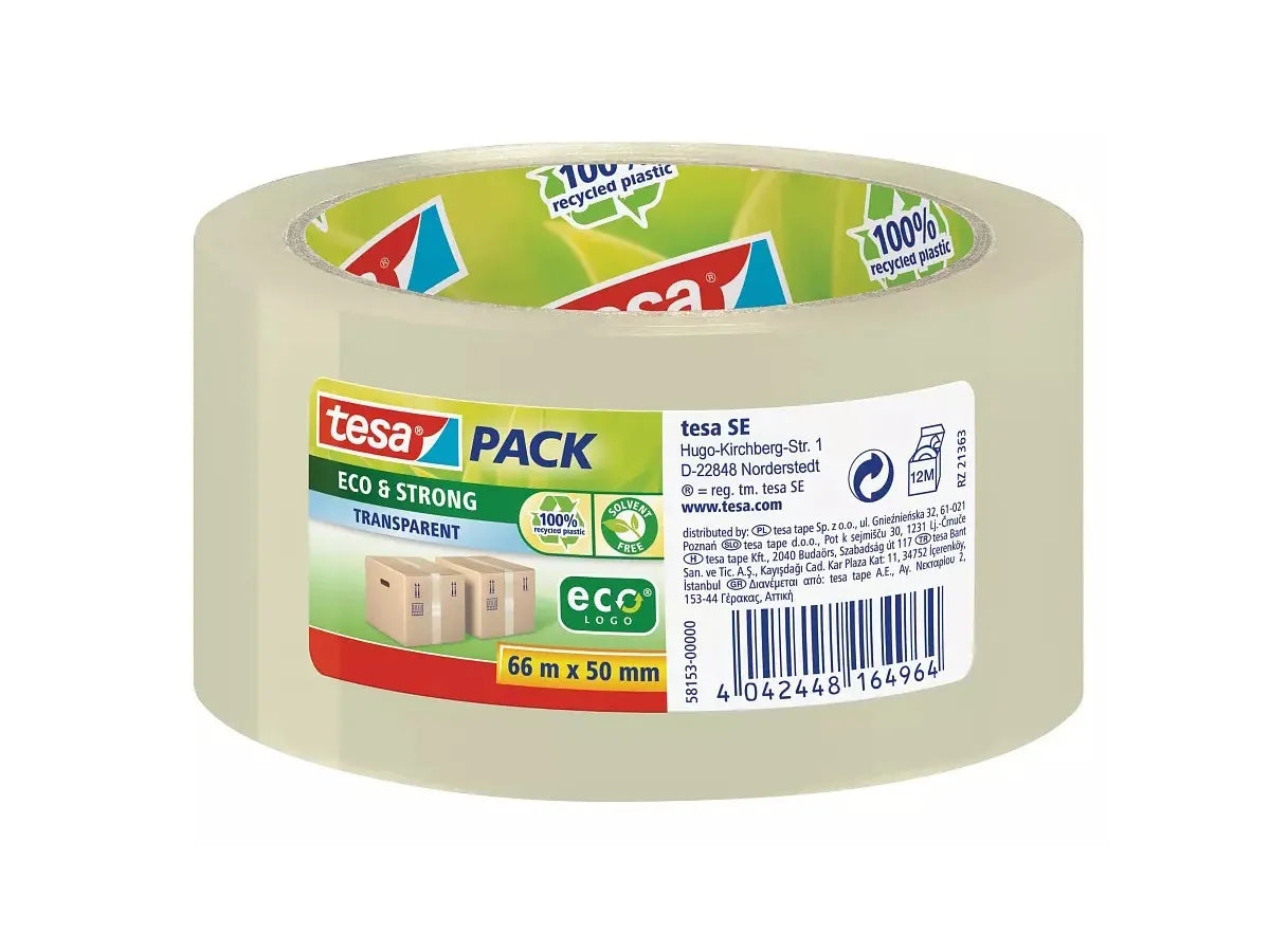 TESA Tesapack eco&strong 50mmx66m 581560000 vert, recyclage