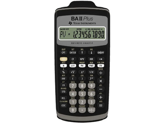 TEXAS INSTRUMENTS Calculator Finance TI-BAII+ professional d/f/e