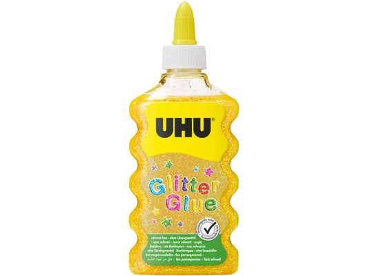 UHU Glitter Glue Maxi 510568 or, 185g