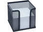 WEDO Porte bloc papier OFFICE 65701 10x10x10cm métal noir