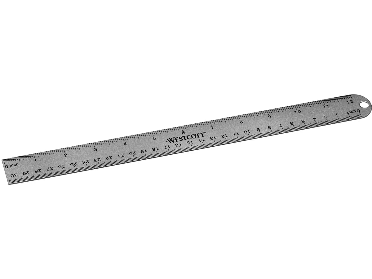 WESTCOTT Règle Alu 30cm E-1417600 cm/inch scala